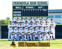 2021 Peninsula Baseball Team Photos